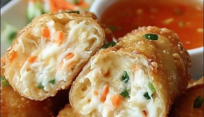 CRAB RANGOON EGG ROLLS